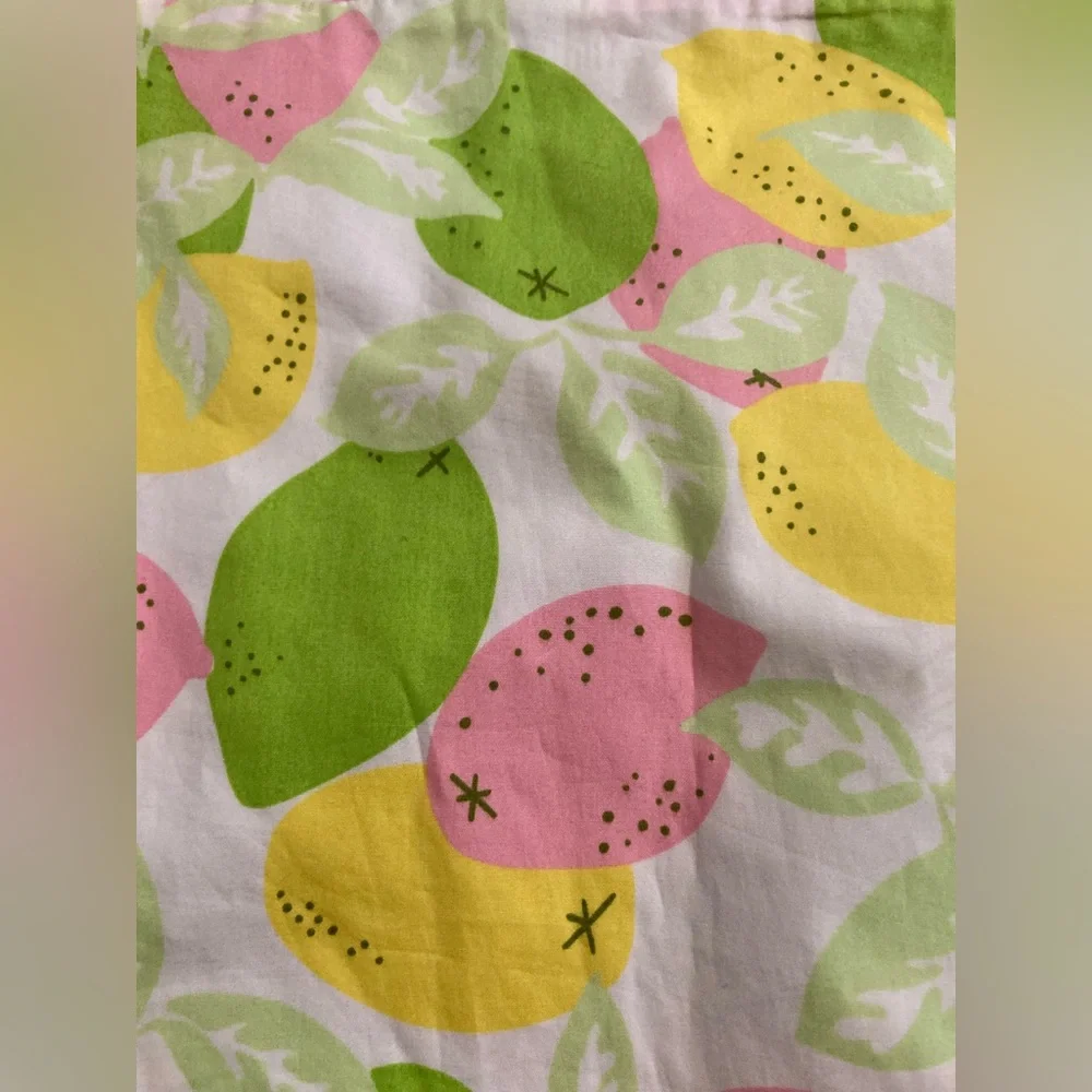 🍋Lilly Pulitzer Lemon Halter Dress Vintage White Label Girls Size 14 - Picture 4 of 8